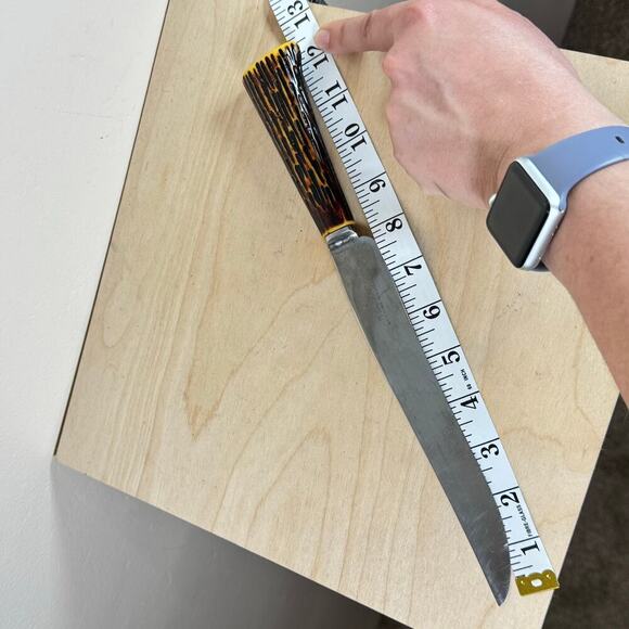 VTG Westall Richardson Sheffield England Carving Set 3 Bakelite Antler Handles - Picture 4 of 13